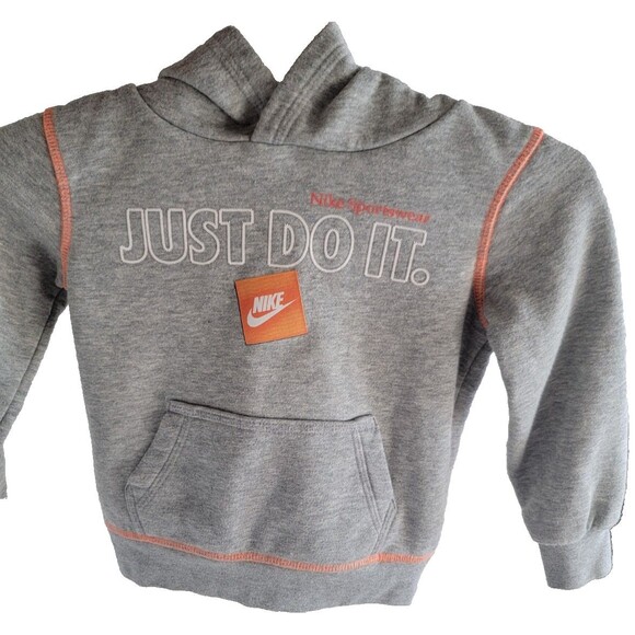Nike Sportswear Just Do it Hooded Sweatshirt Little Kids Size 2T - Picture 10 of 11